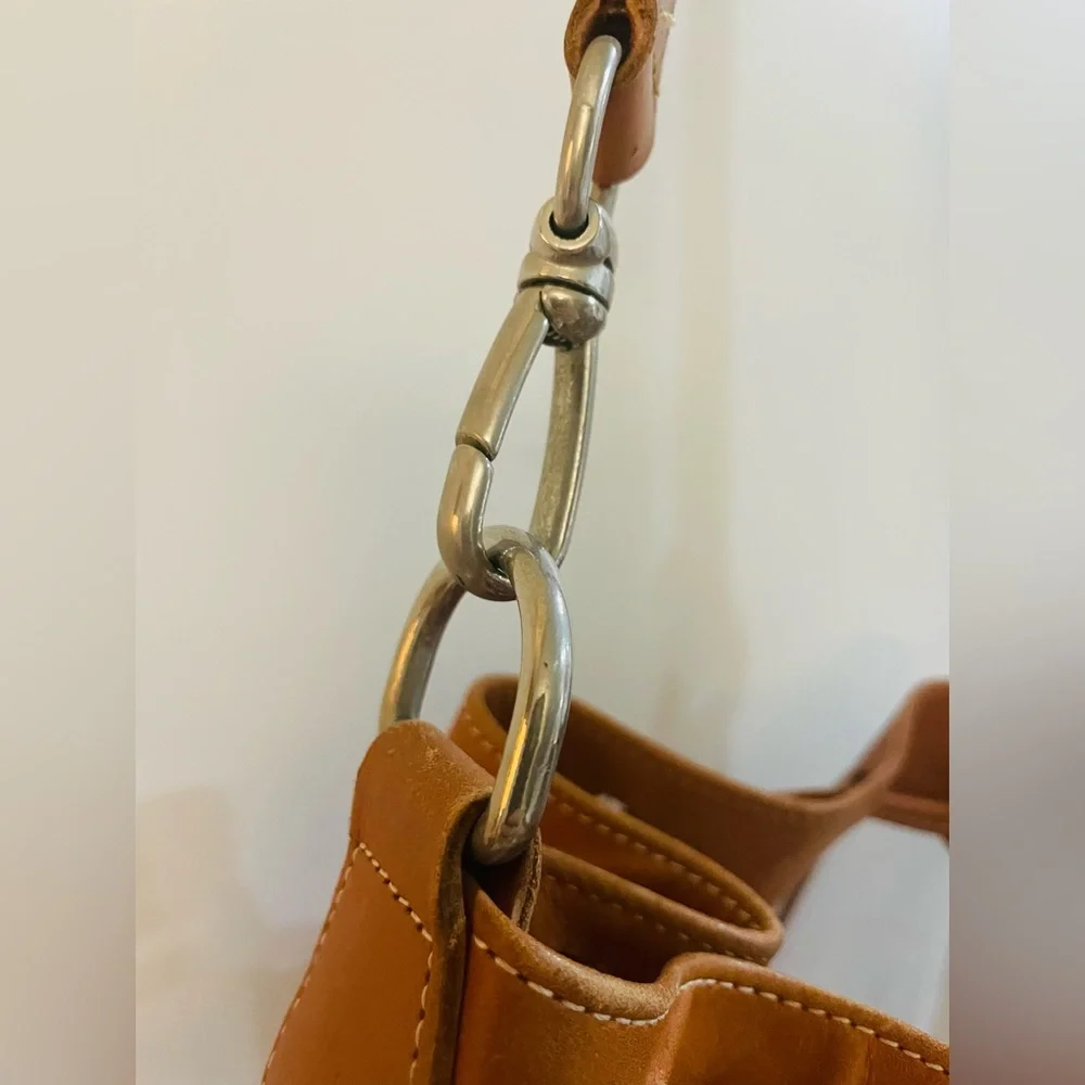 LONGCHAMP LEATHER PVC HUGE BUCKET BAG - Picture 12 of 16